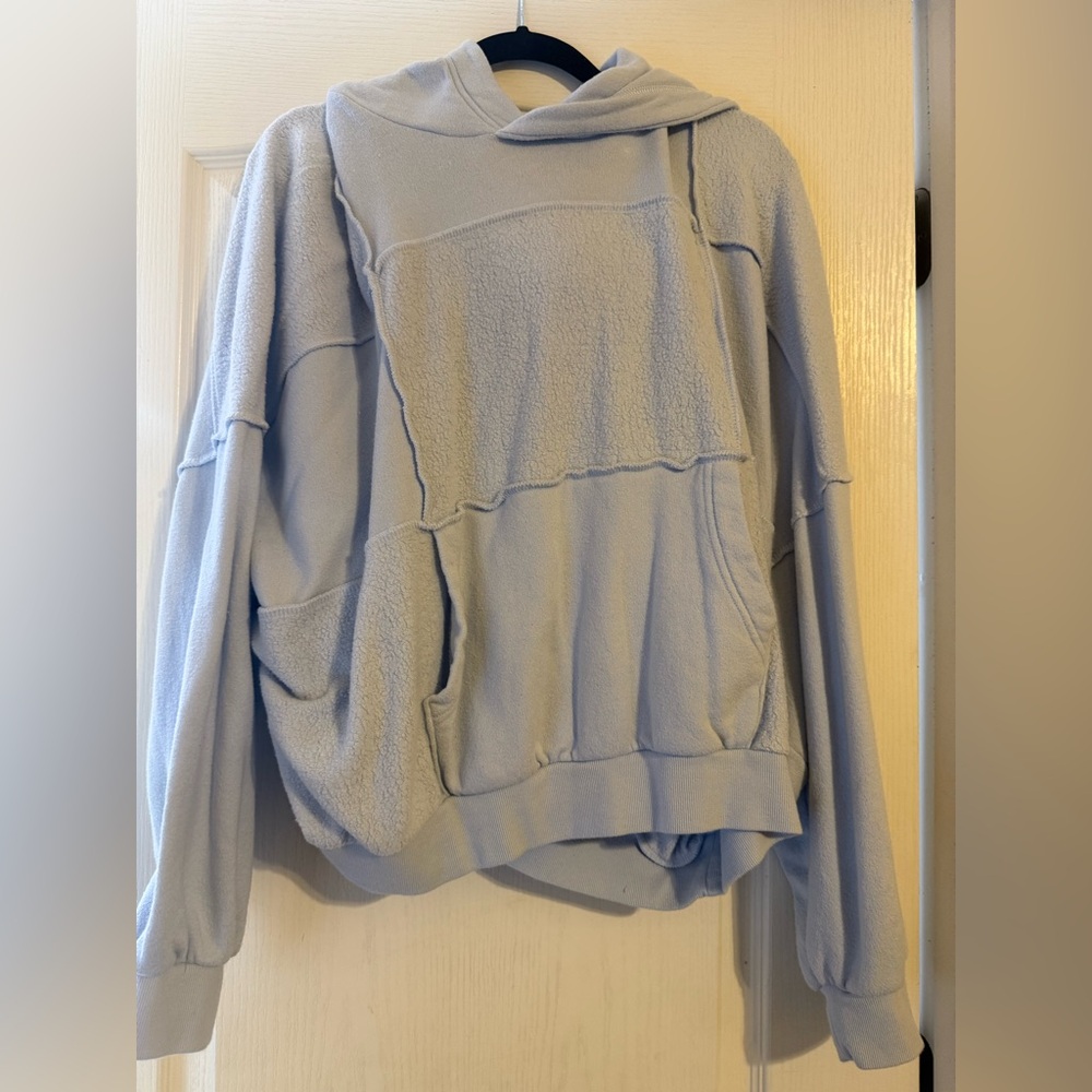 Aerie Soft Light Blue Fleece Top